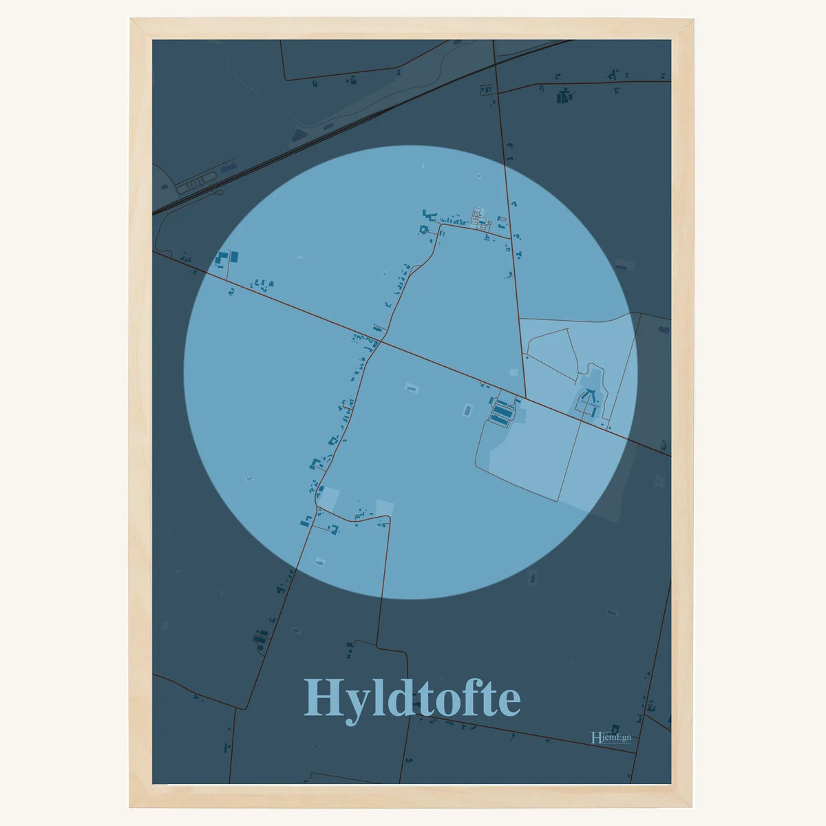 Hyldtofte plakat – Centrum 2026 – Lys pastel blå
