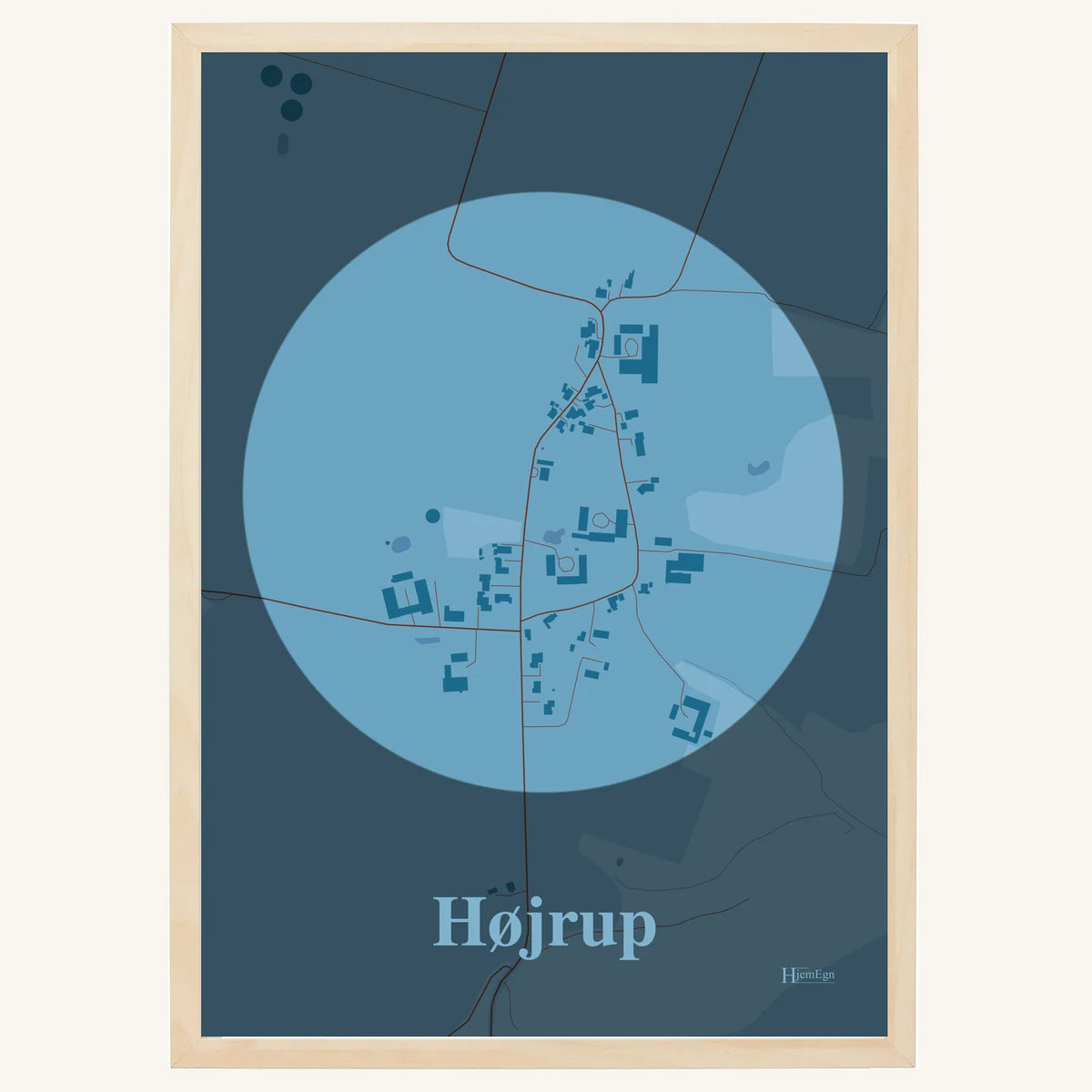 Højrup plakat – Centrum 2026 – Lys pastel blå