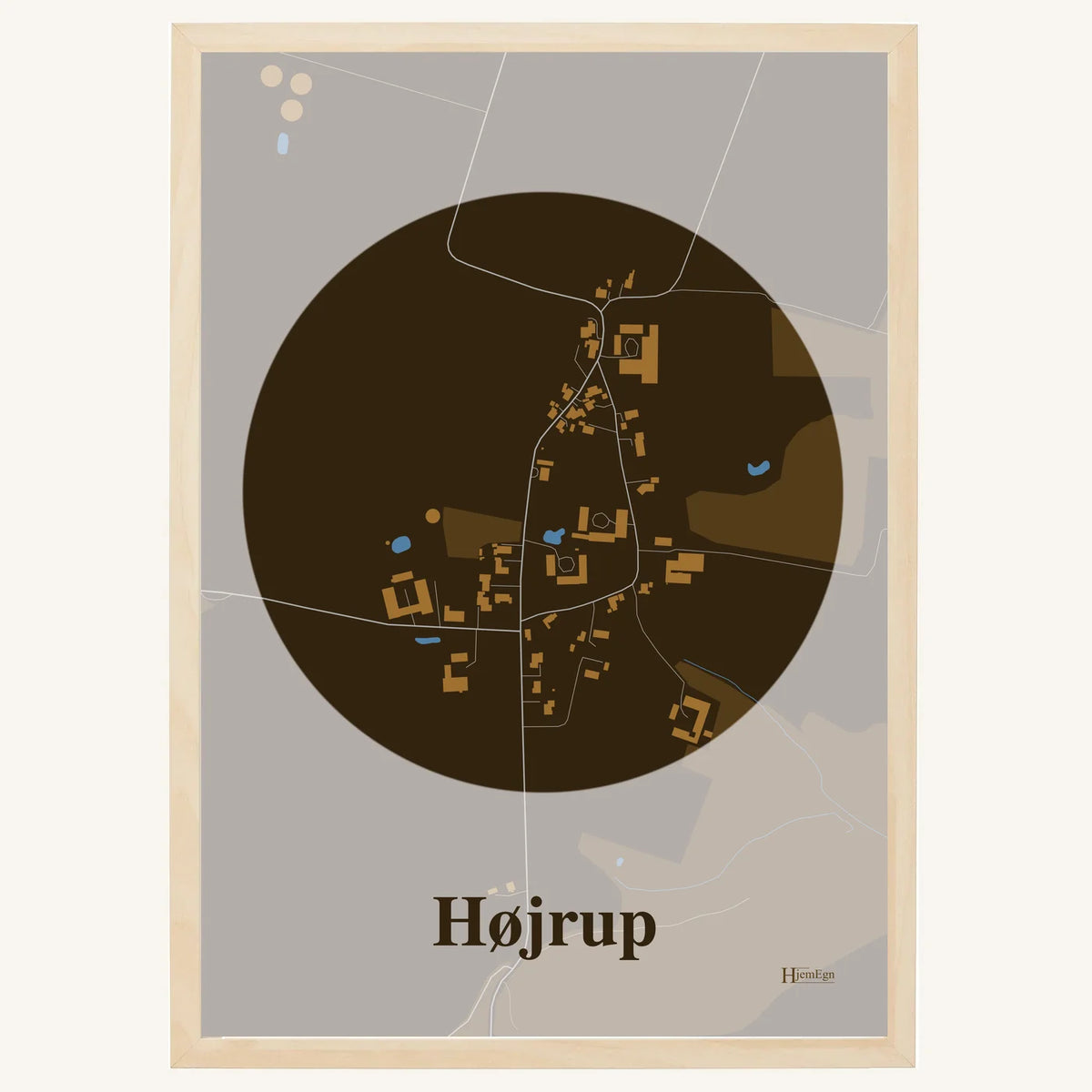 Højrup plakat – Centrum 2026 – Mørk brun
