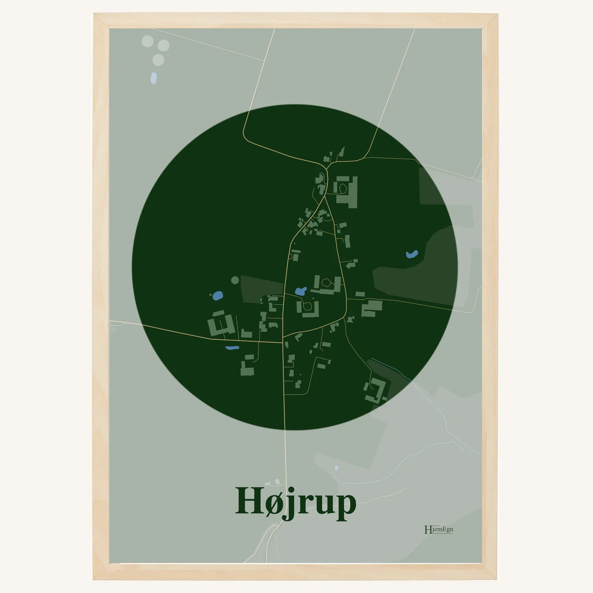 Højrup plakat – Centrum 2026 – Mørk grøn