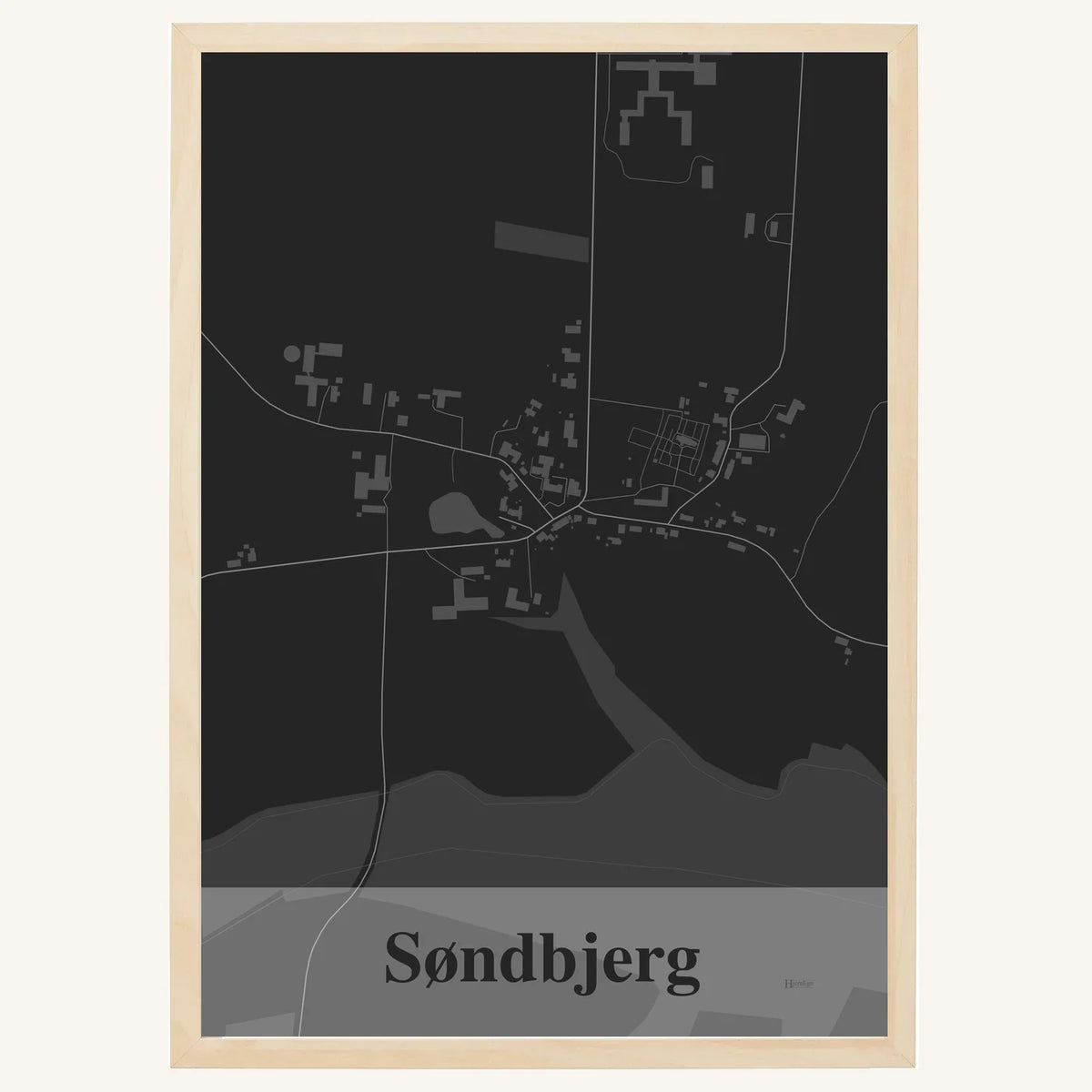Søndbjerg plakat – Firkantet 2026 – Mørk grå