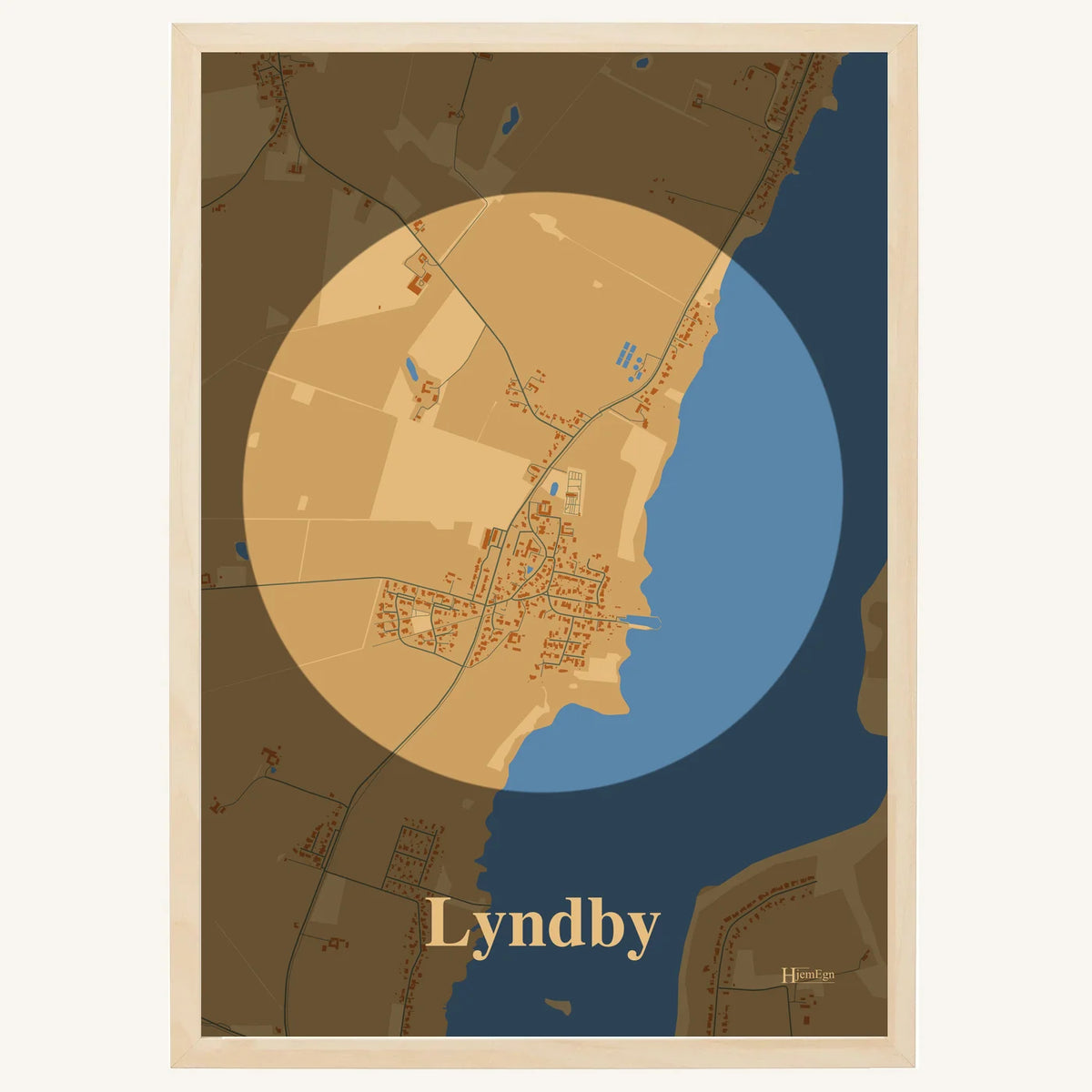 Lyndby plakat – Centrum 2026 – Lys pastel brun