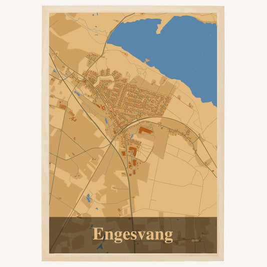 Engesvang Plakat – Lys pastel brun