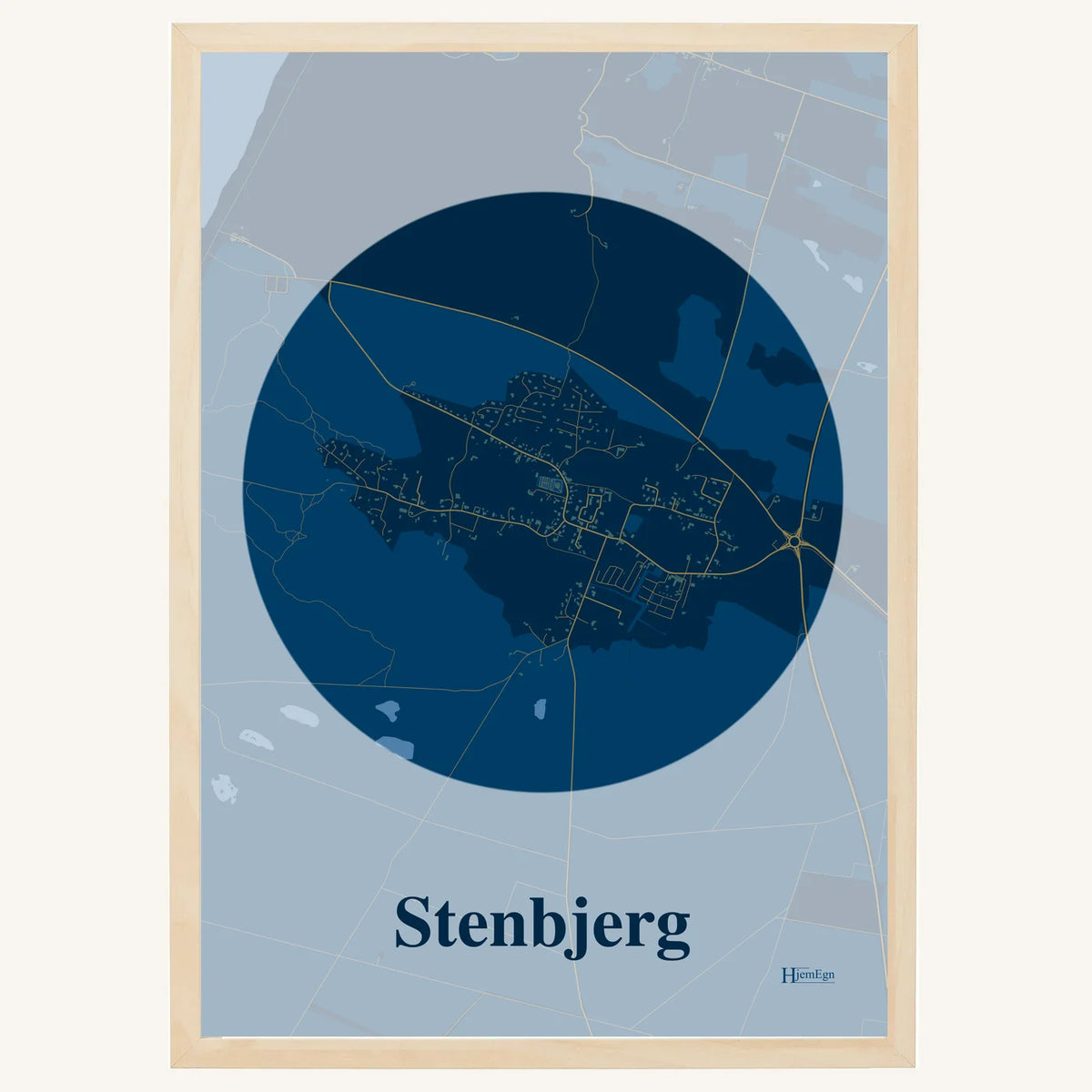 Stenbjerg plakat – Centrum 2026 – Mørk blå