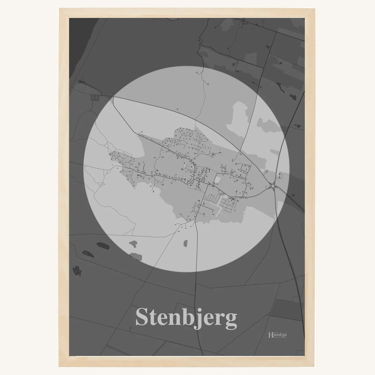 Stenbjerg plakat – Centrum 2026 – Lys pastel grå