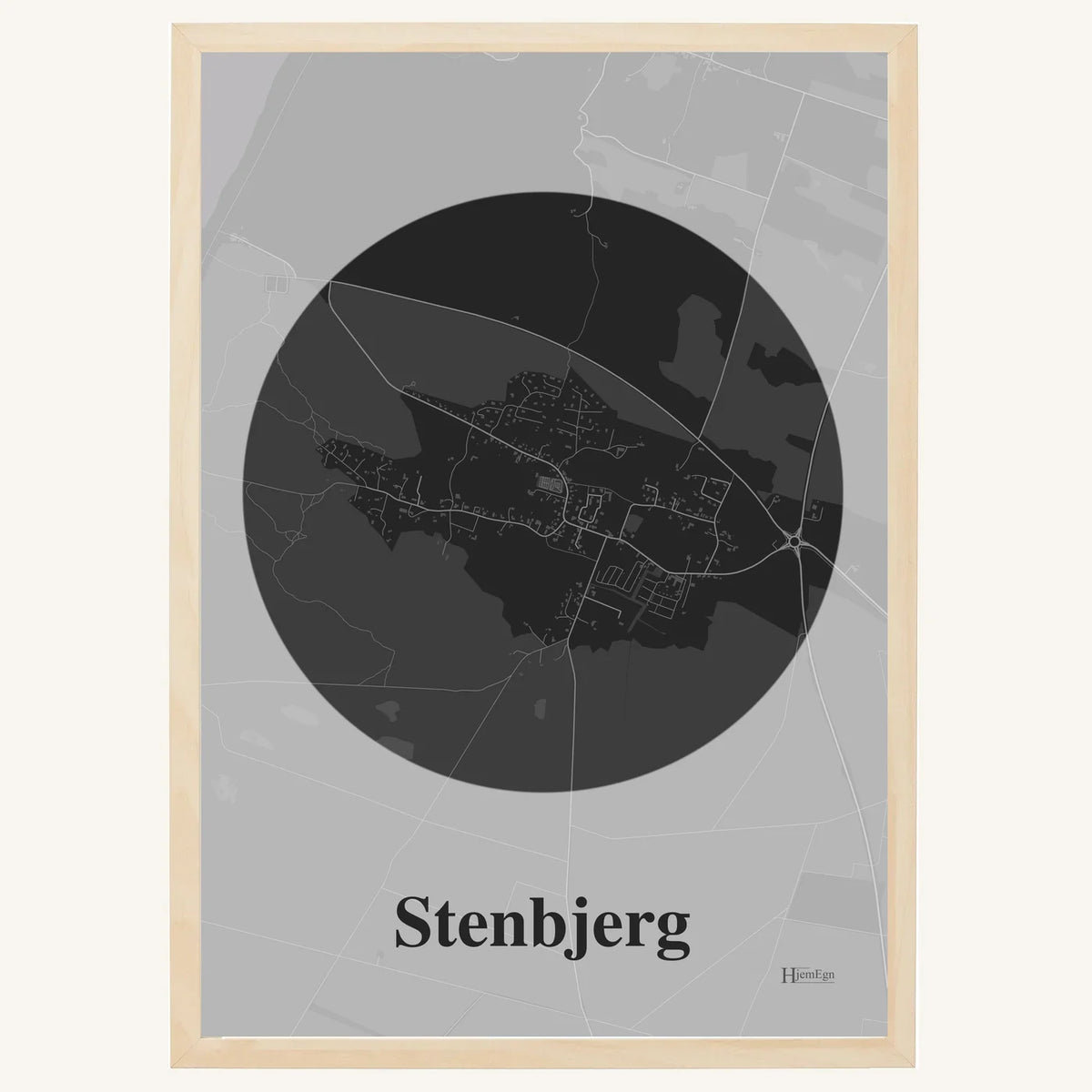Stenbjerg plakat – Centrum 2026 – Mørk grå