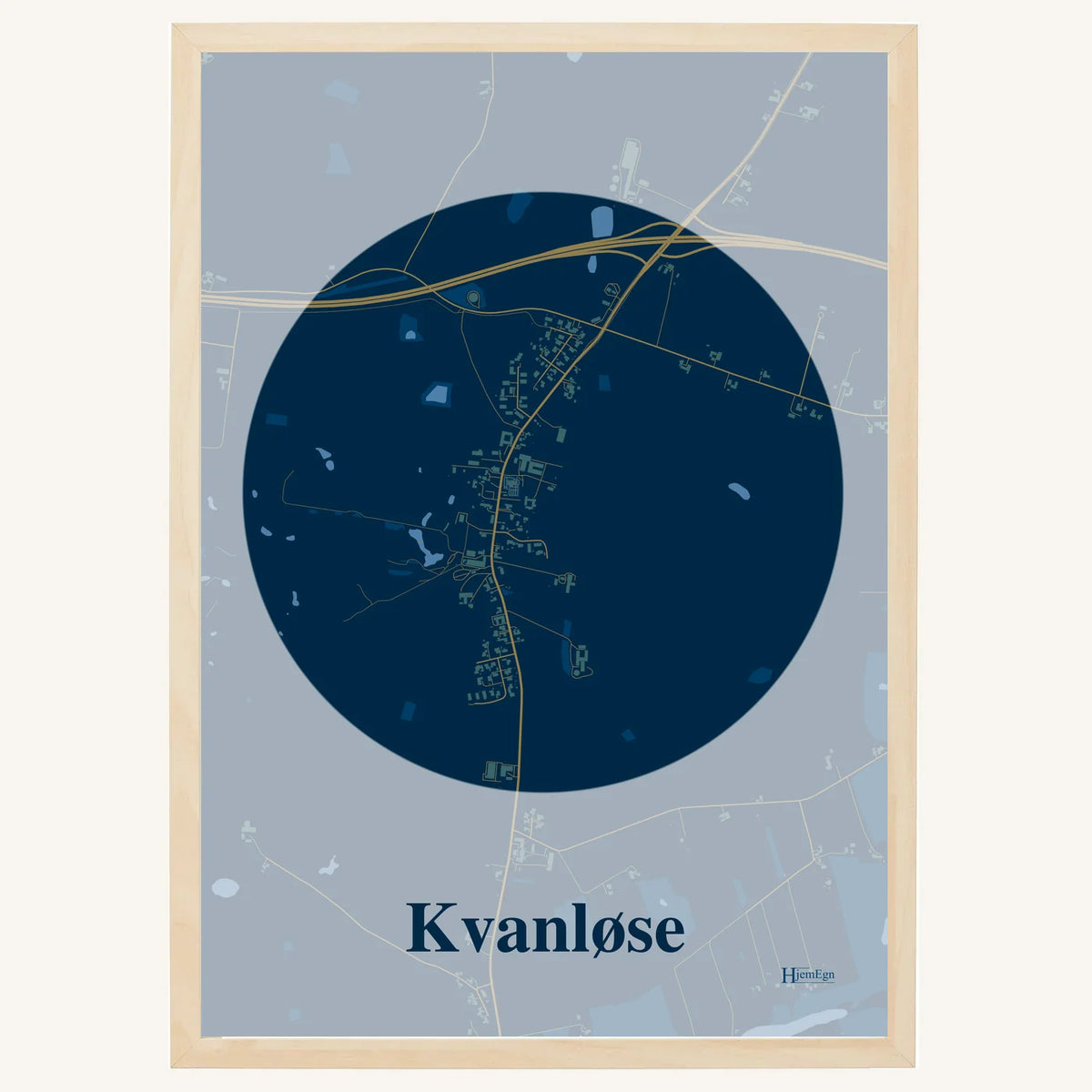 Kvanløse plakat – Centrum 2026 – Mørk blå
