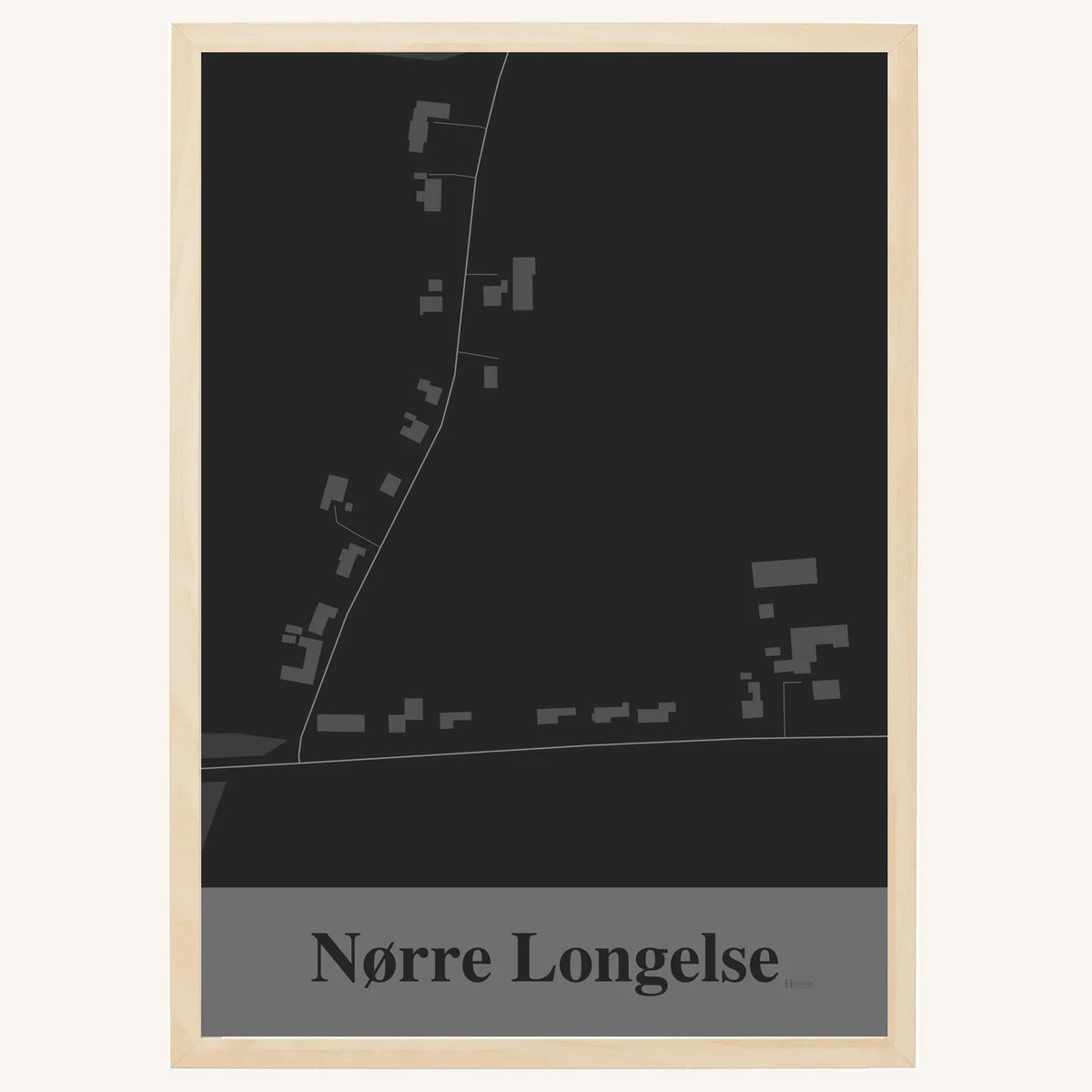 Nørre Longelse plakat – Firkantet 2026 – Mørk grå