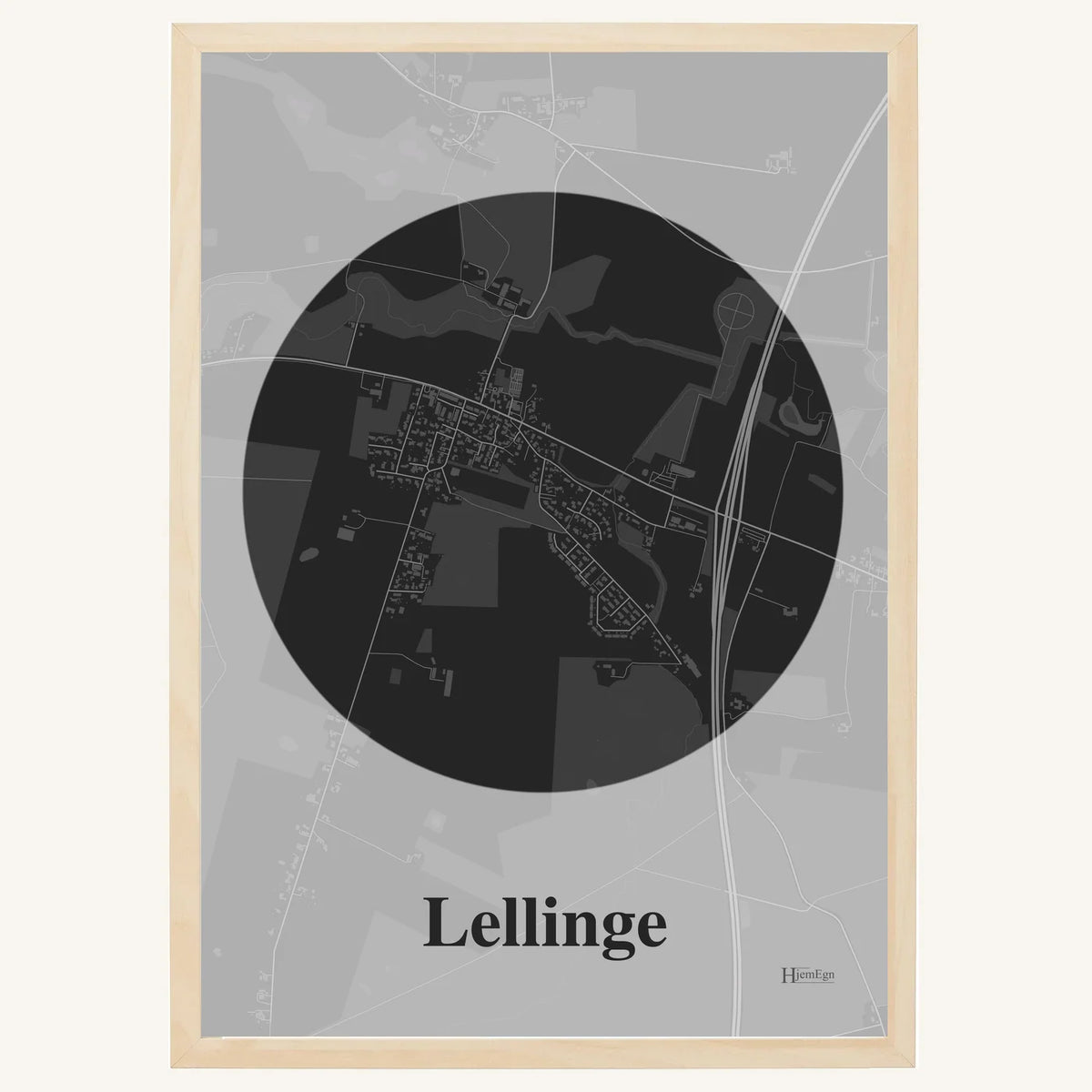 Lellinge plakat – Centrum 2026 – Mørk grå