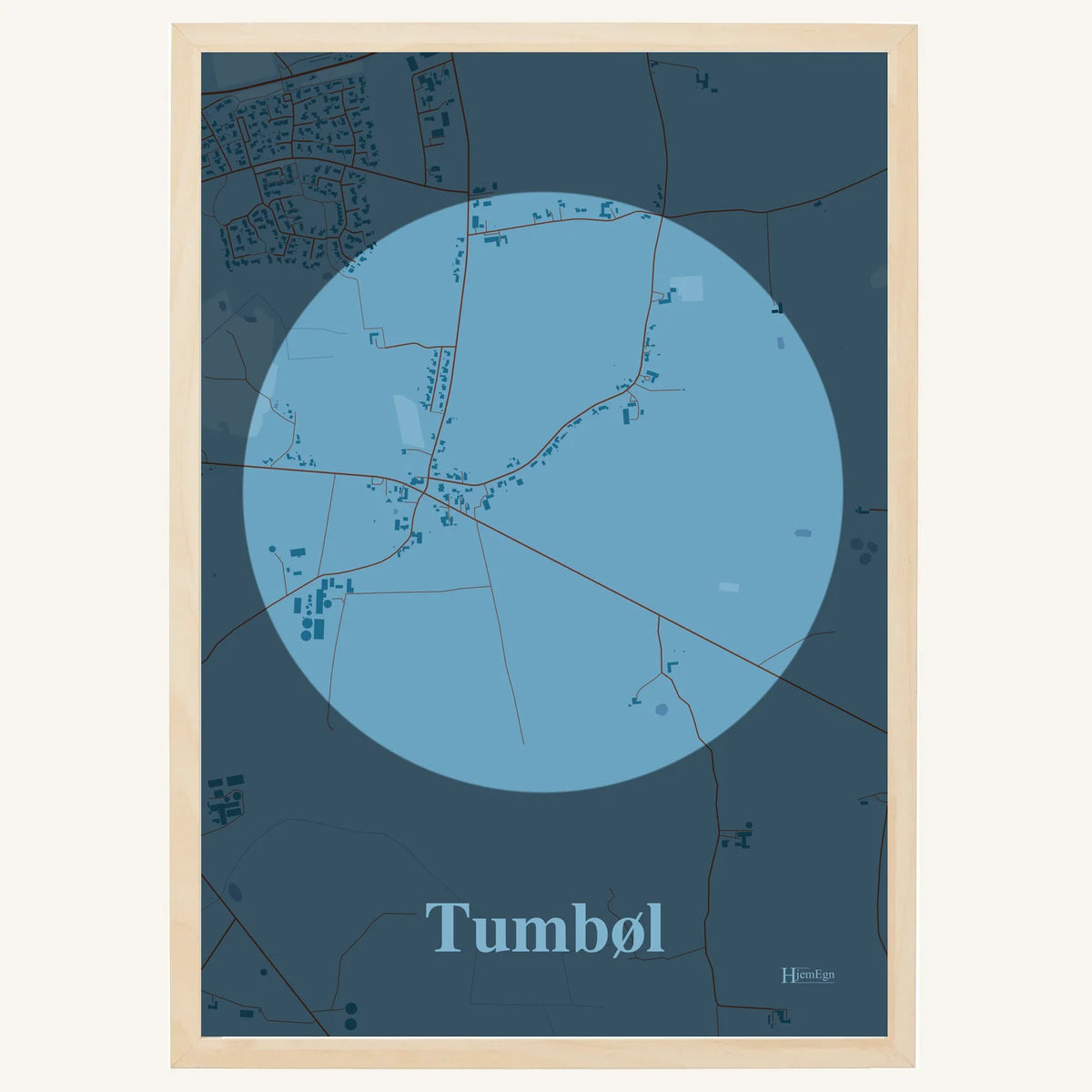 Tumbøl plakat – Centrum 2026 – Lys pastel blå