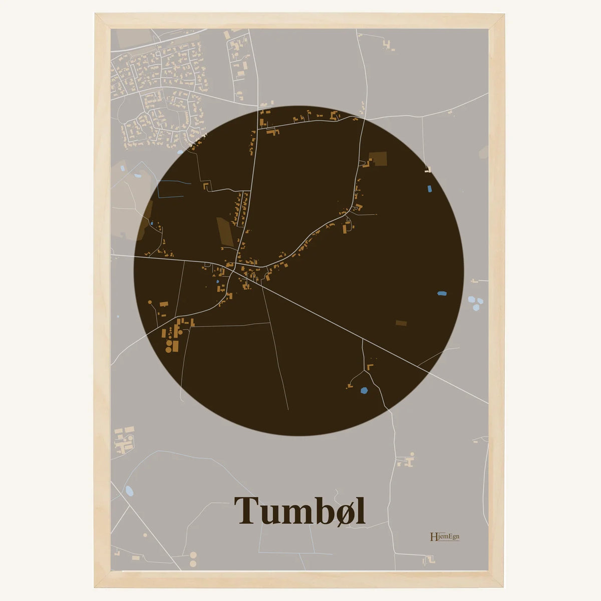 Tumbøl plakat – Centrum 2026 – Mørk brun