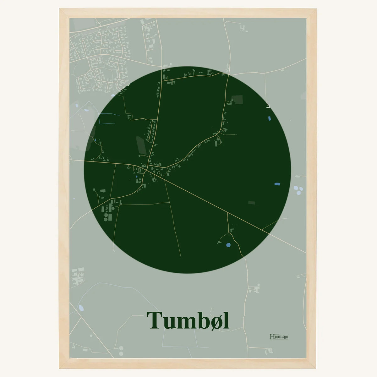 Tumbøl plakat – Centrum 2026 – Mørk grøn