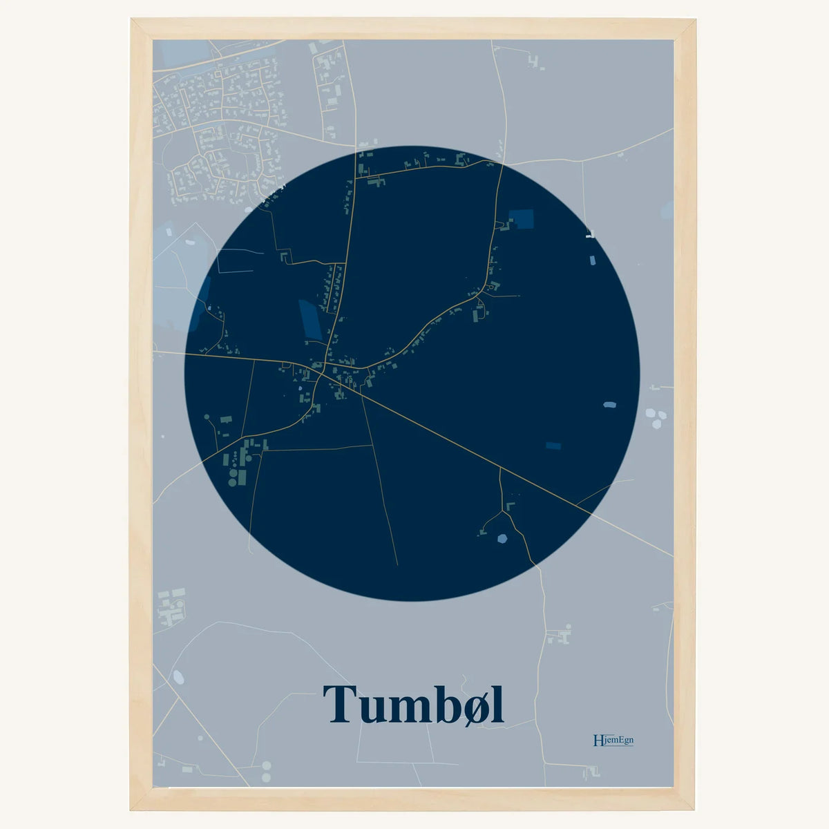 Tumbøl plakat – Centrum 2026 – Mørk blå