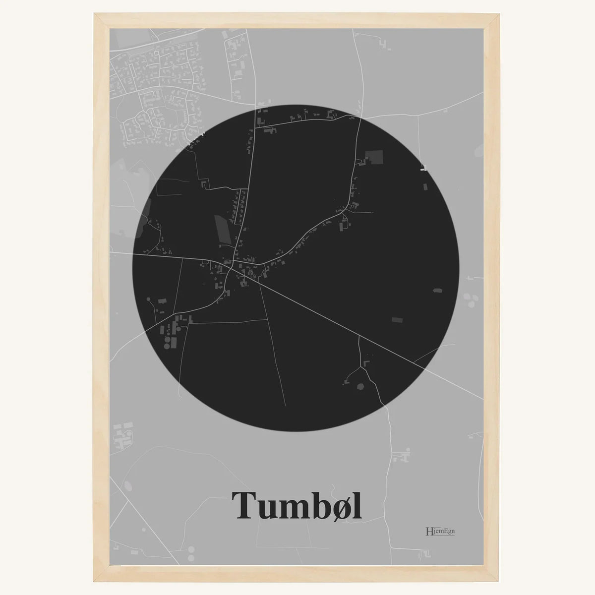 Tumbøl plakat – Centrum 2026 – Mørk grå