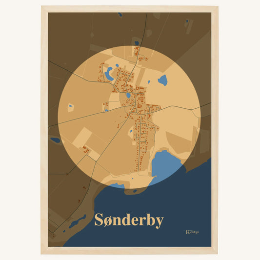 Sønderby plakat – Centrum 2026 – Lys pastel brun
