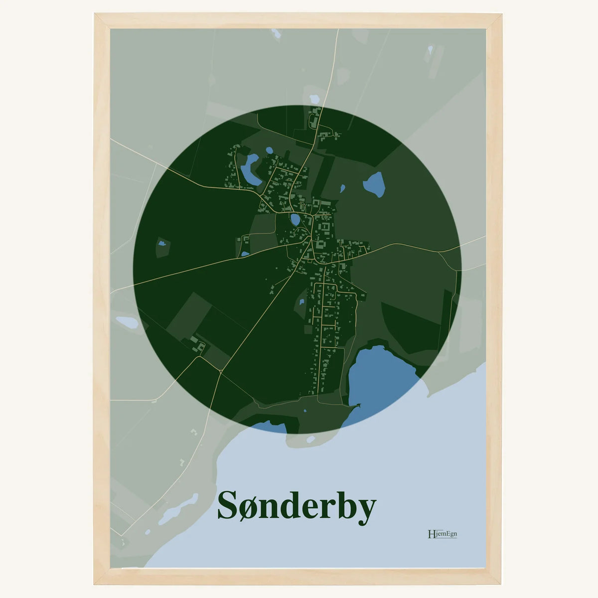 Sønderby plakat – Centrum 2026 – Mørk grøn