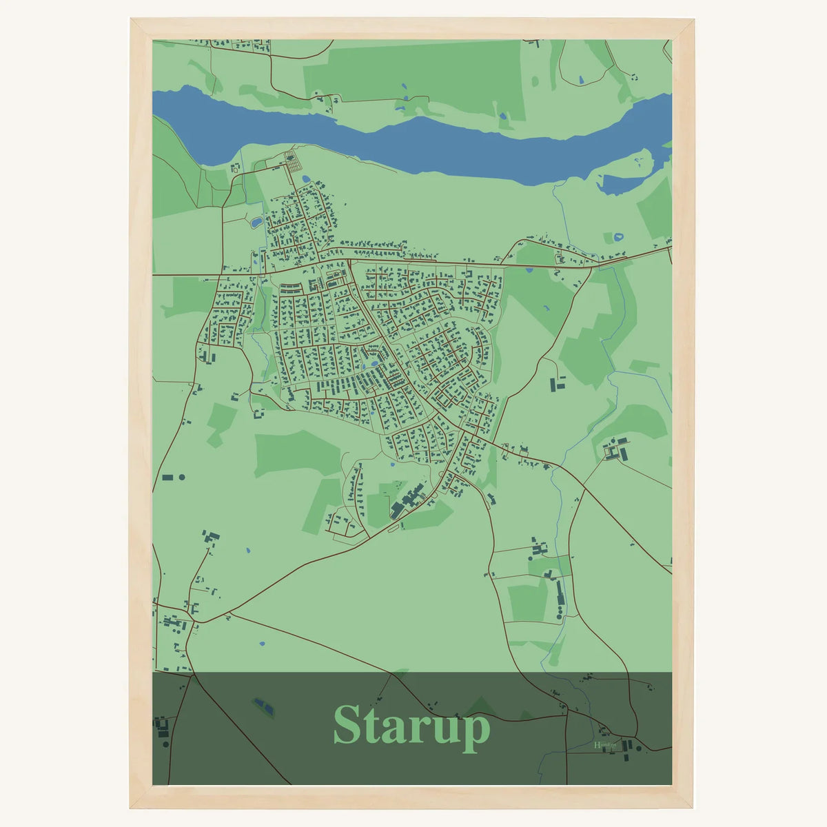 Starup plakat – Firkantet 2026 – Lys pastel grøn
