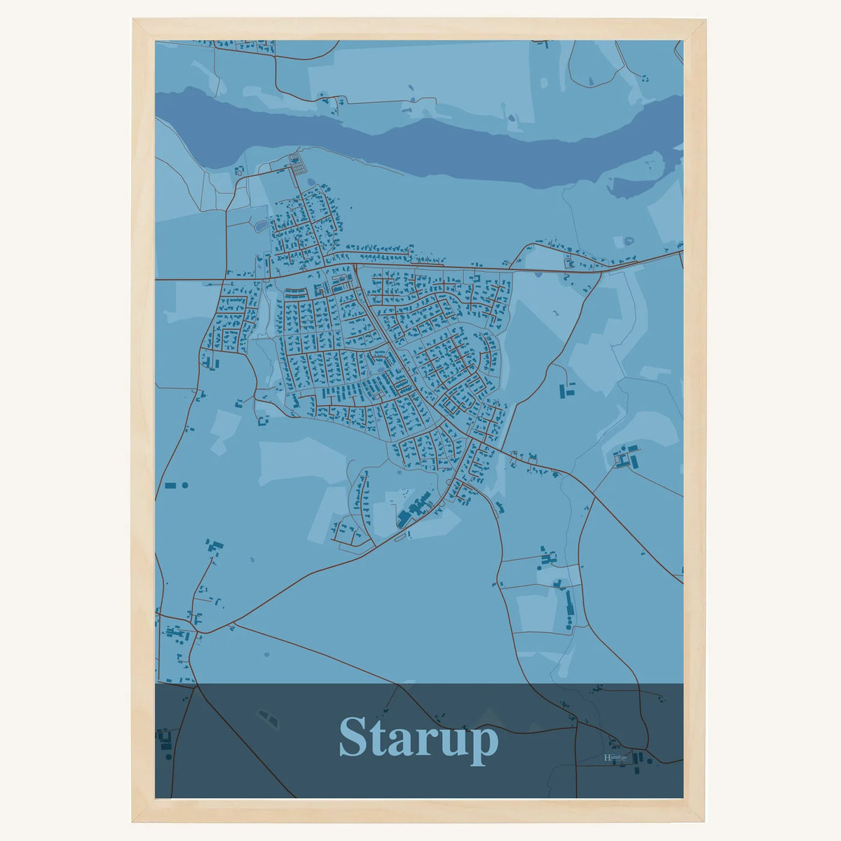 Starup plakat – Firkantet 2026 – Lys pastel blå