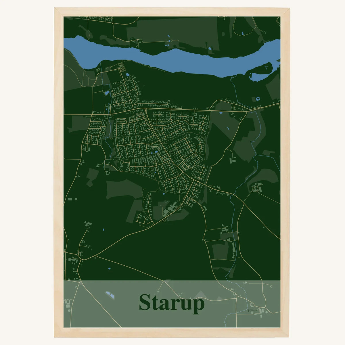 Starup plakat – Firkantet 2026 – Mørk grøn