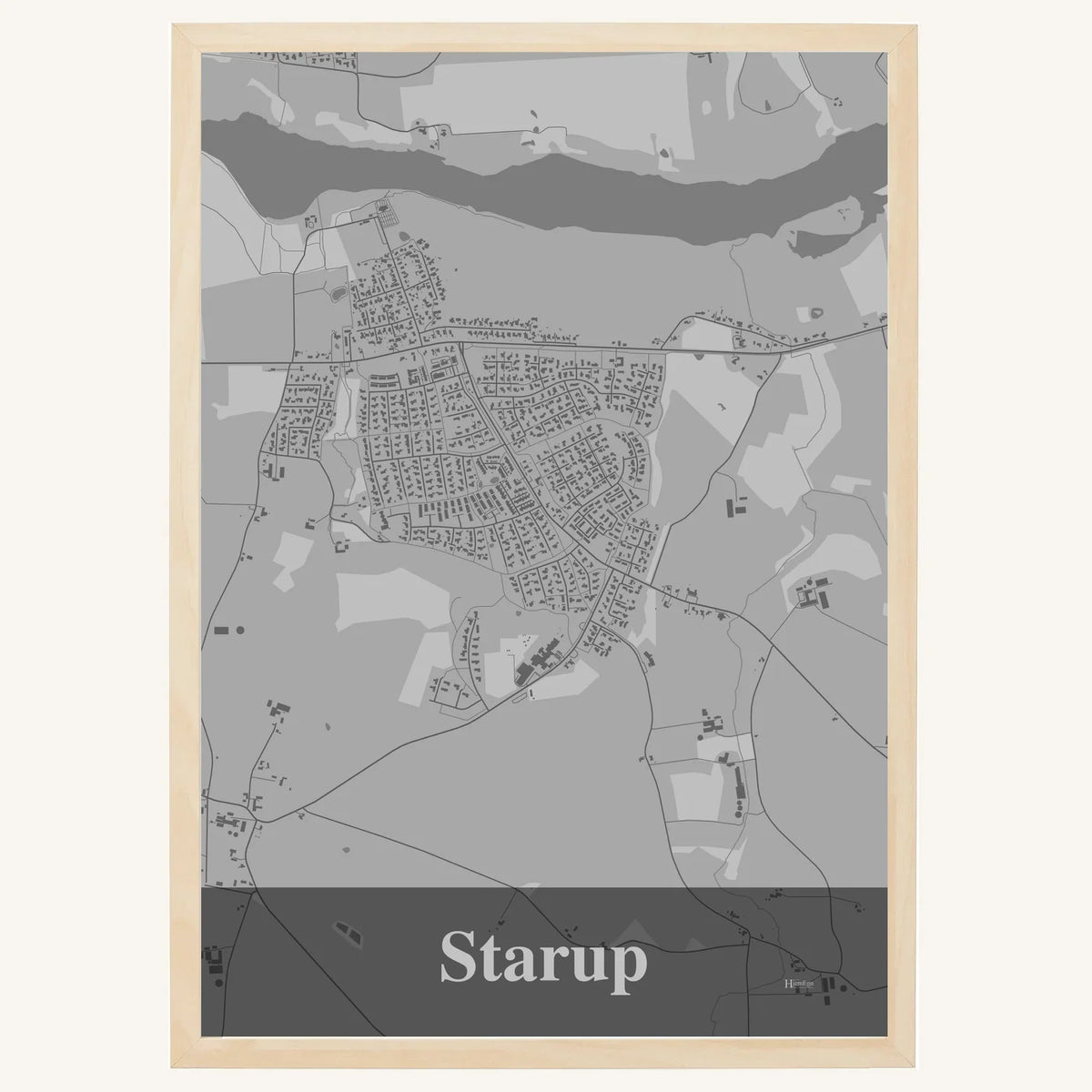 Starup plakat – Firkantet 2026 – Lys pastel grå