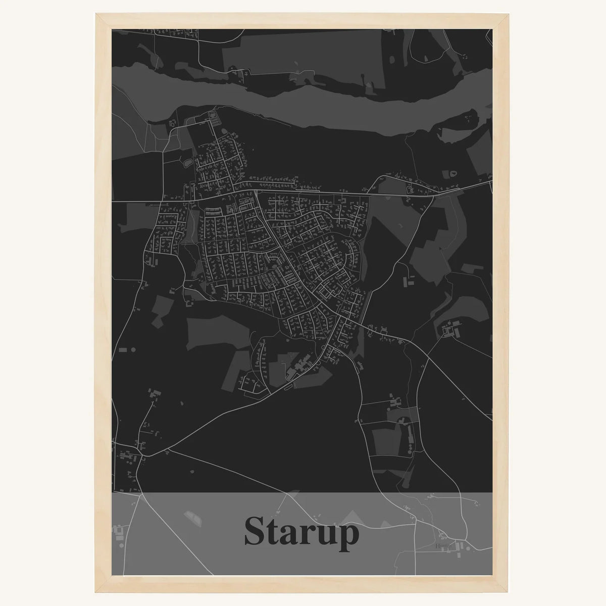 Starup plakat – Firkantet 2026 – Mørk grå
