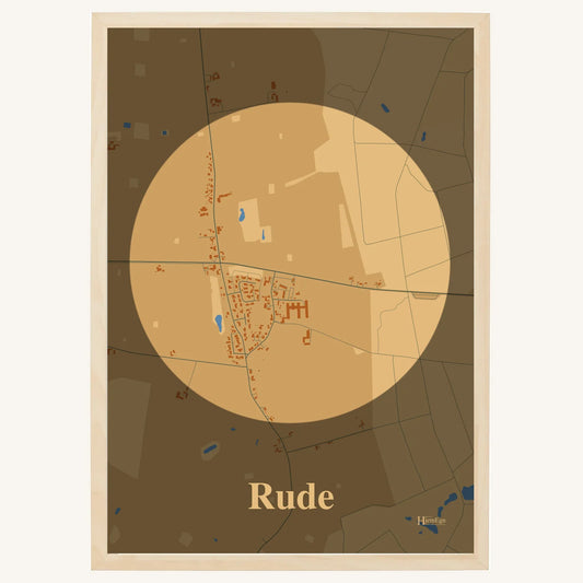 Rude Plakat – Lys pastel brun