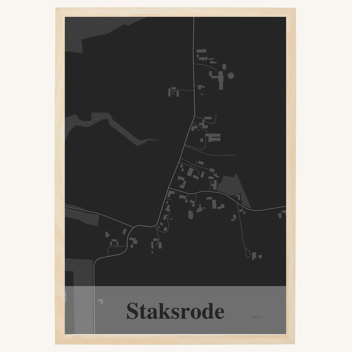 Staksrode plakat – Firkantet 2026 – Mørk grå