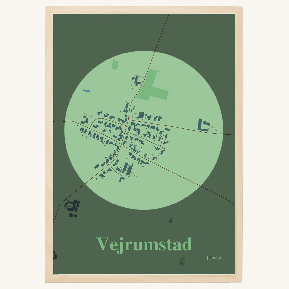 Vejrumstad plakat – Centrum 2026 – Lys pastel grøn