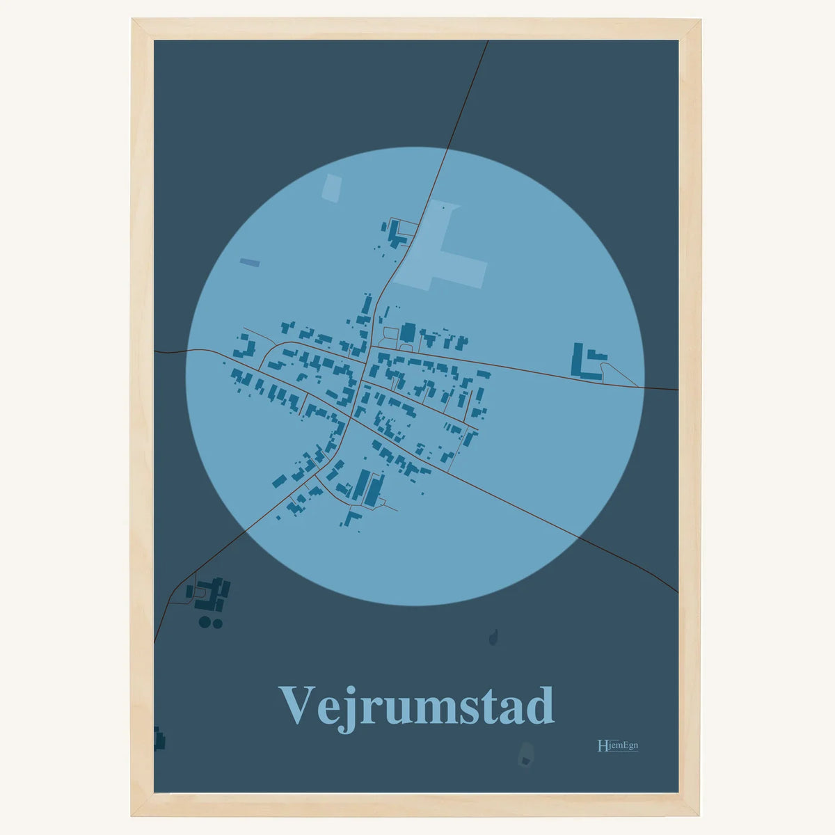 Vejrumstad plakat – Centrum 2026 – Lys pastel blå