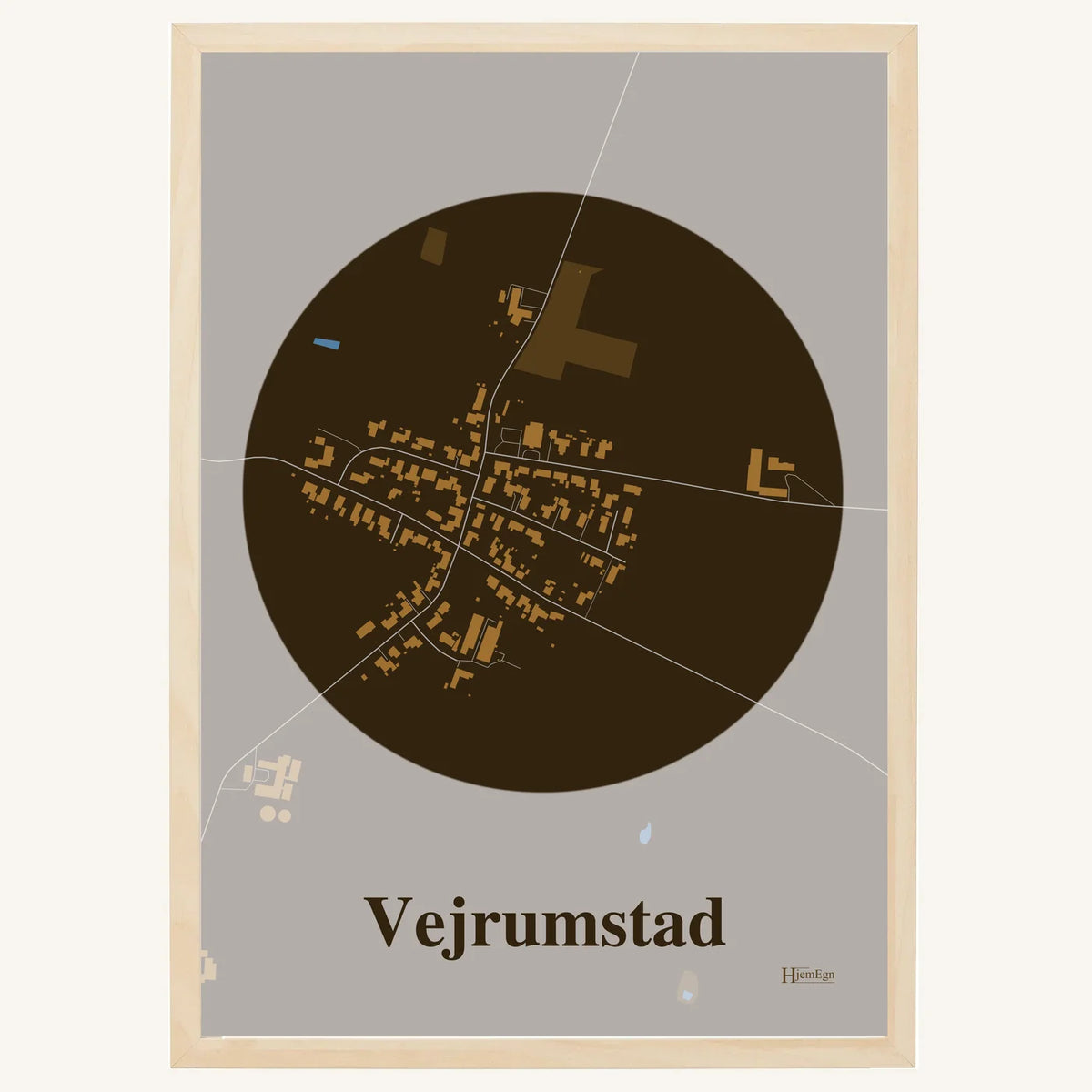 Vejrumstad plakat – Centrum 2026 – Mørk brun