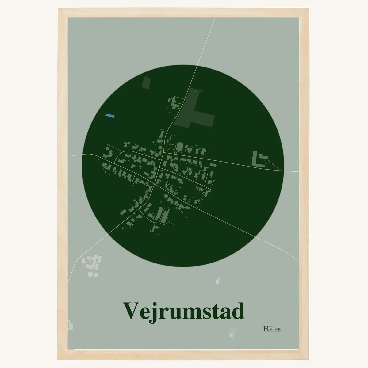 Vejrumstad plakat – Centrum 2026 – Mørk grøn