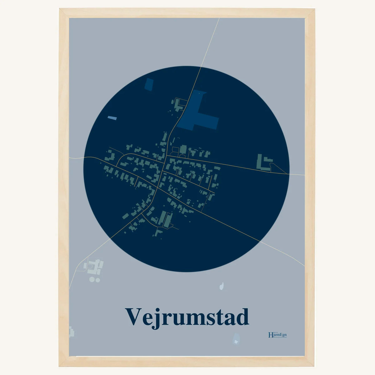 Vejrumstad plakat – Centrum 2026 – Mørk blå