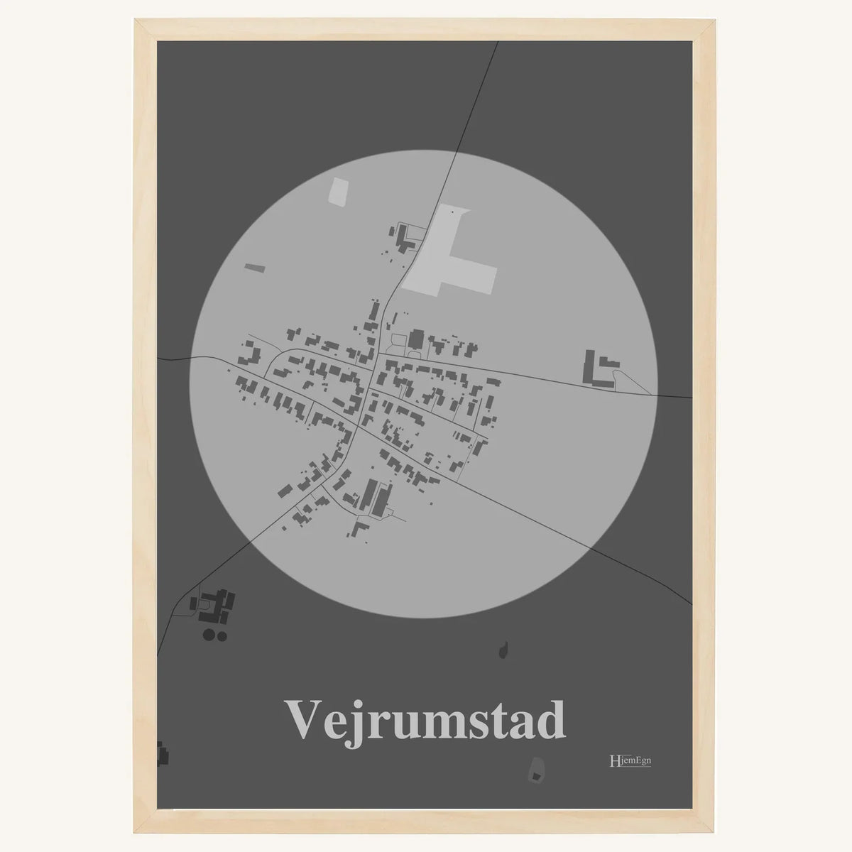 Vejrumstad plakat – Centrum 2026 – Lys pastel grå