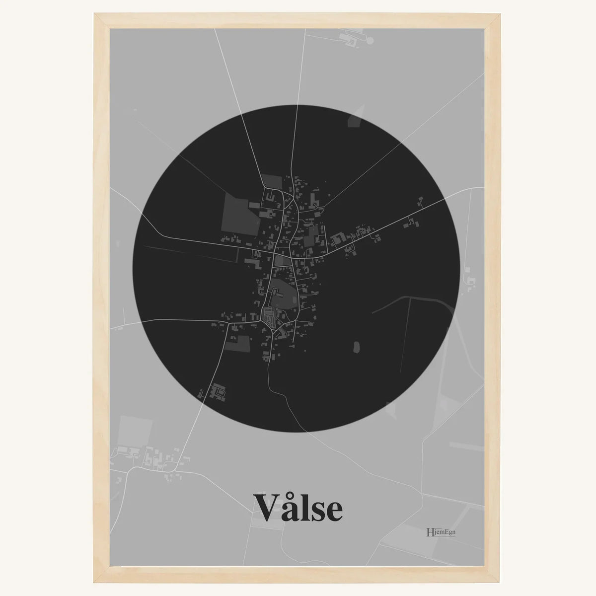 Vålse plakat – Centrum 2026 – Mørk grå