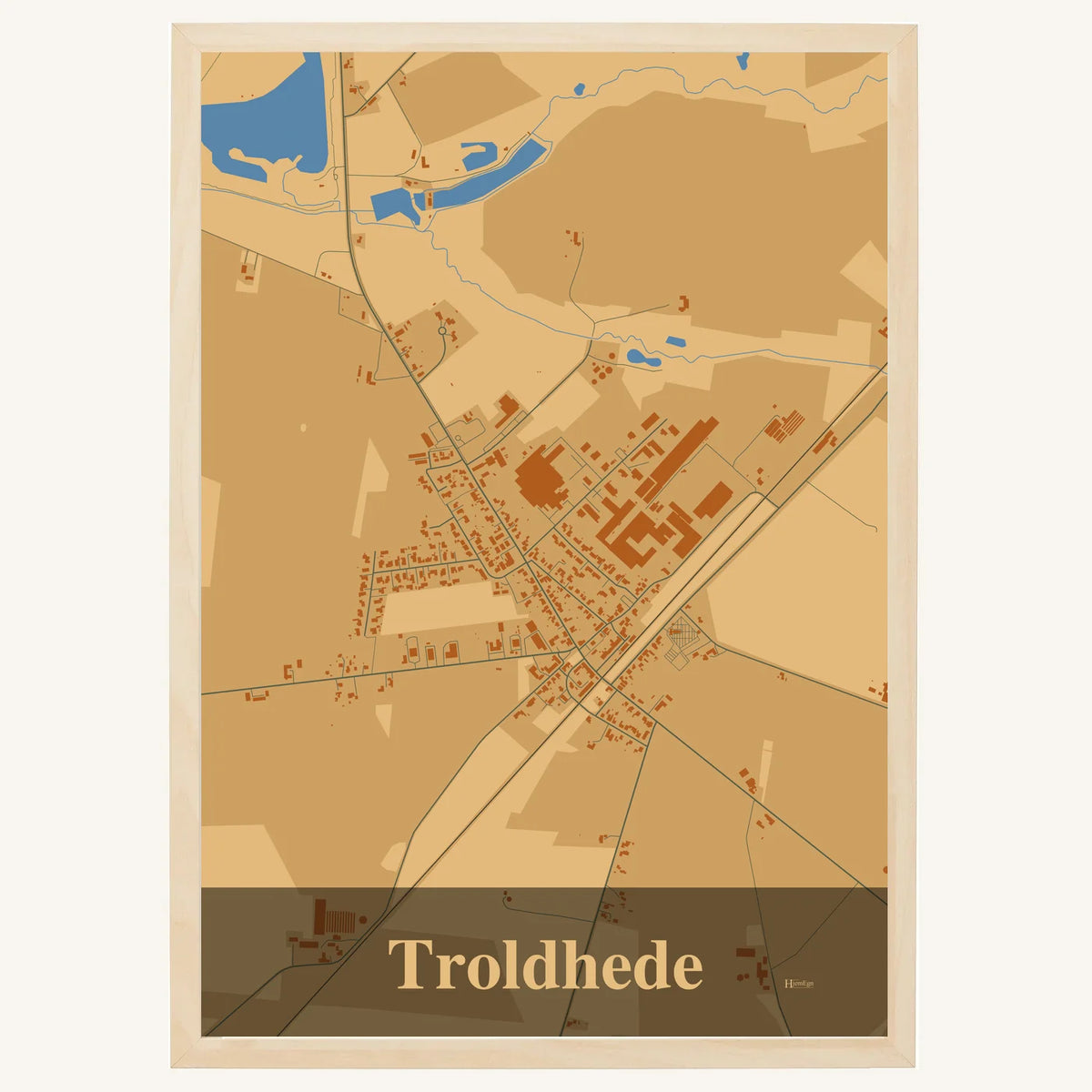 Troldhede plakat – Firkantet 2026 – Lys pastel brun