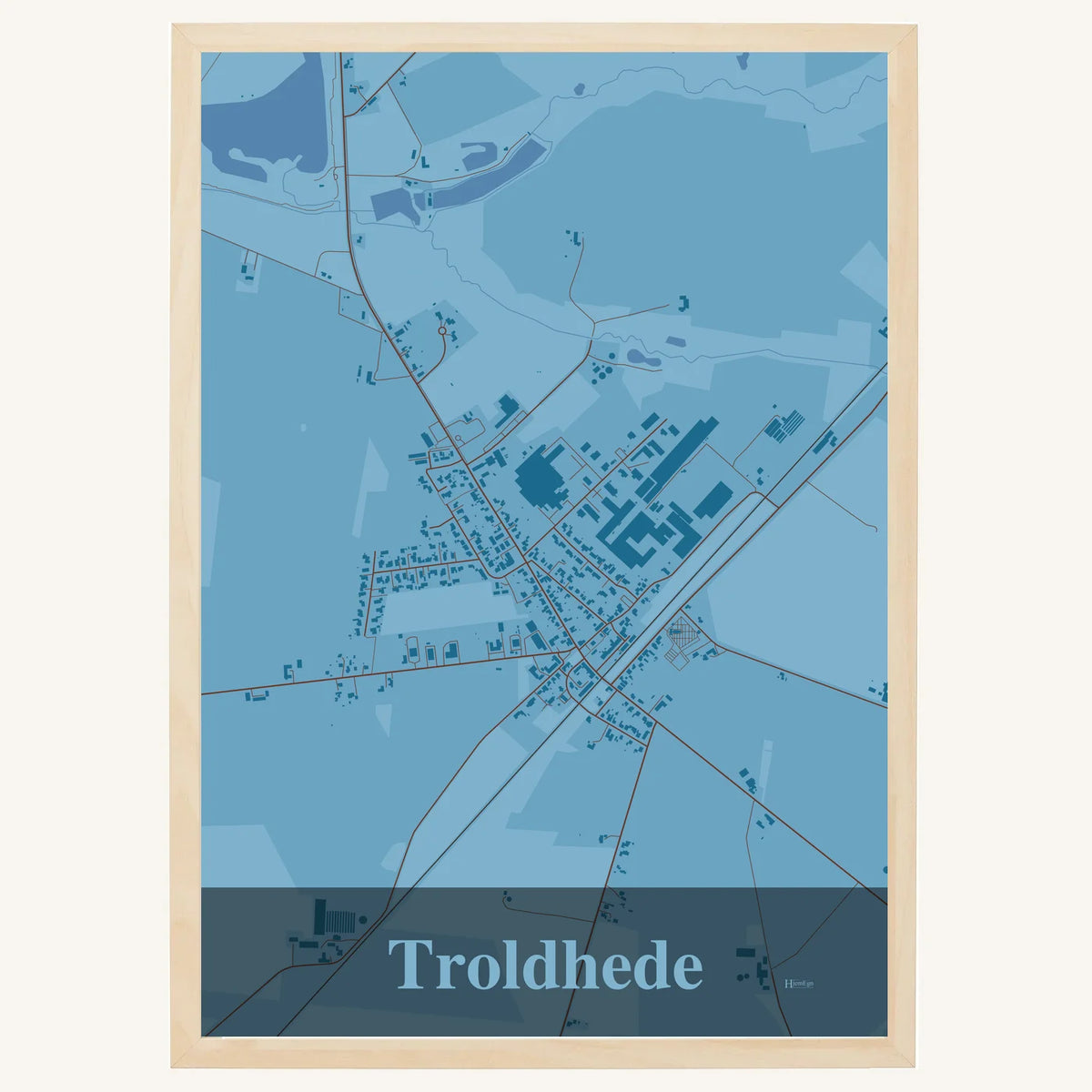 Troldhede plakat – Firkantet 2026 – Lys pastel blå