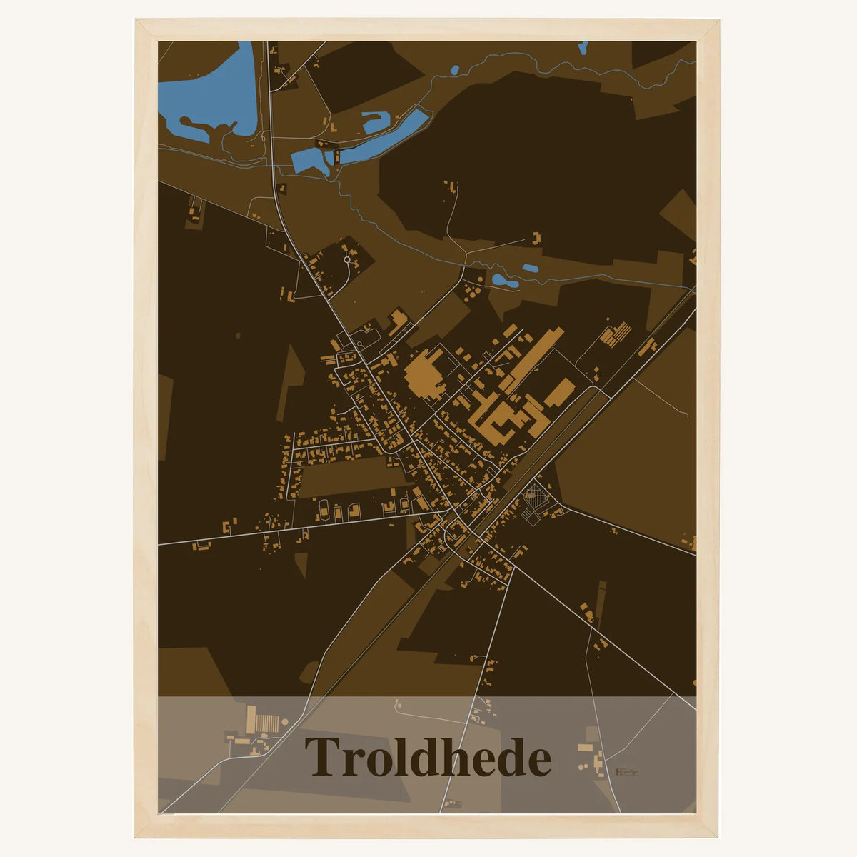 Troldhede plakat – Firkantet 2026 – Mørk brun