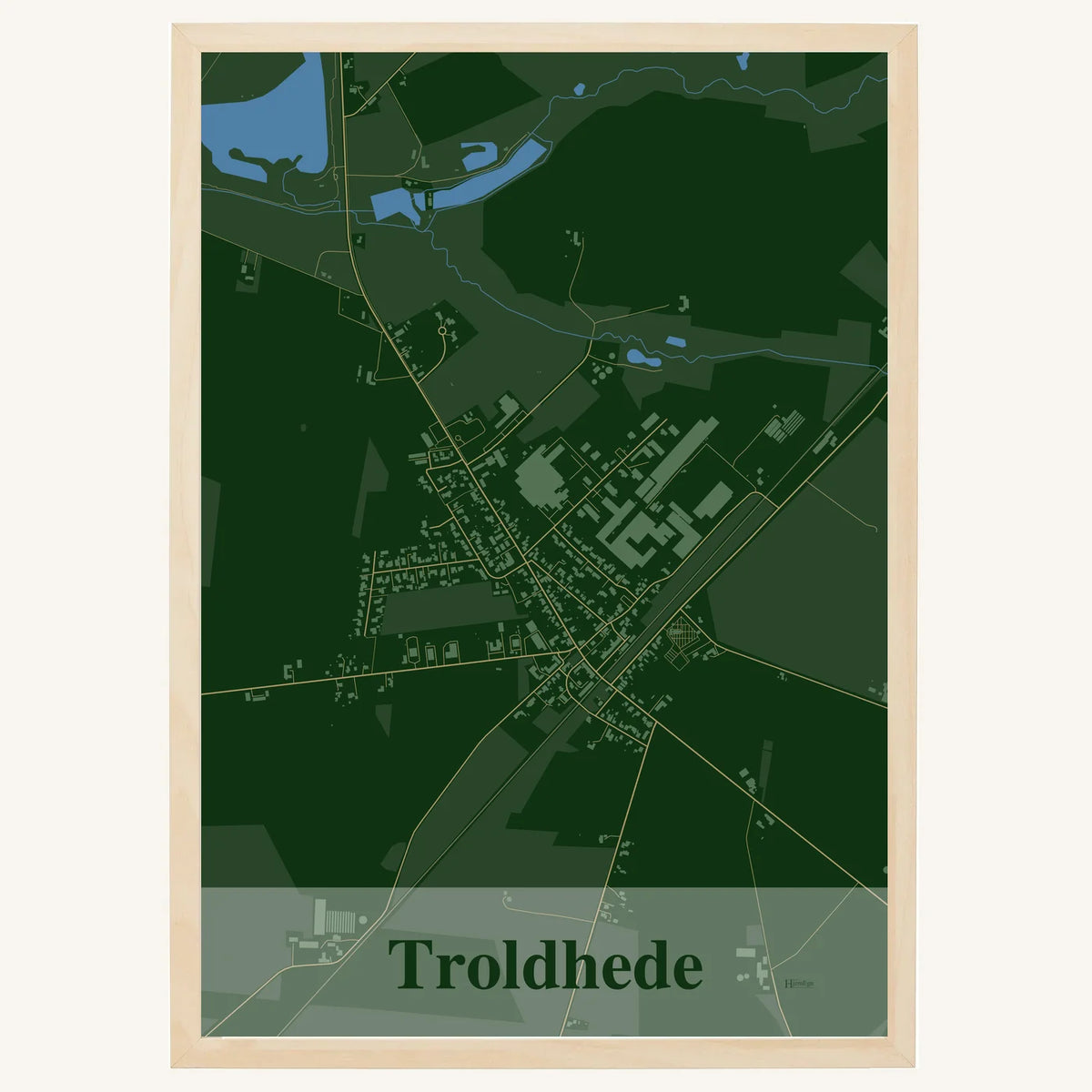 Troldhede plakat – Firkantet 2026 – Mørk grøn