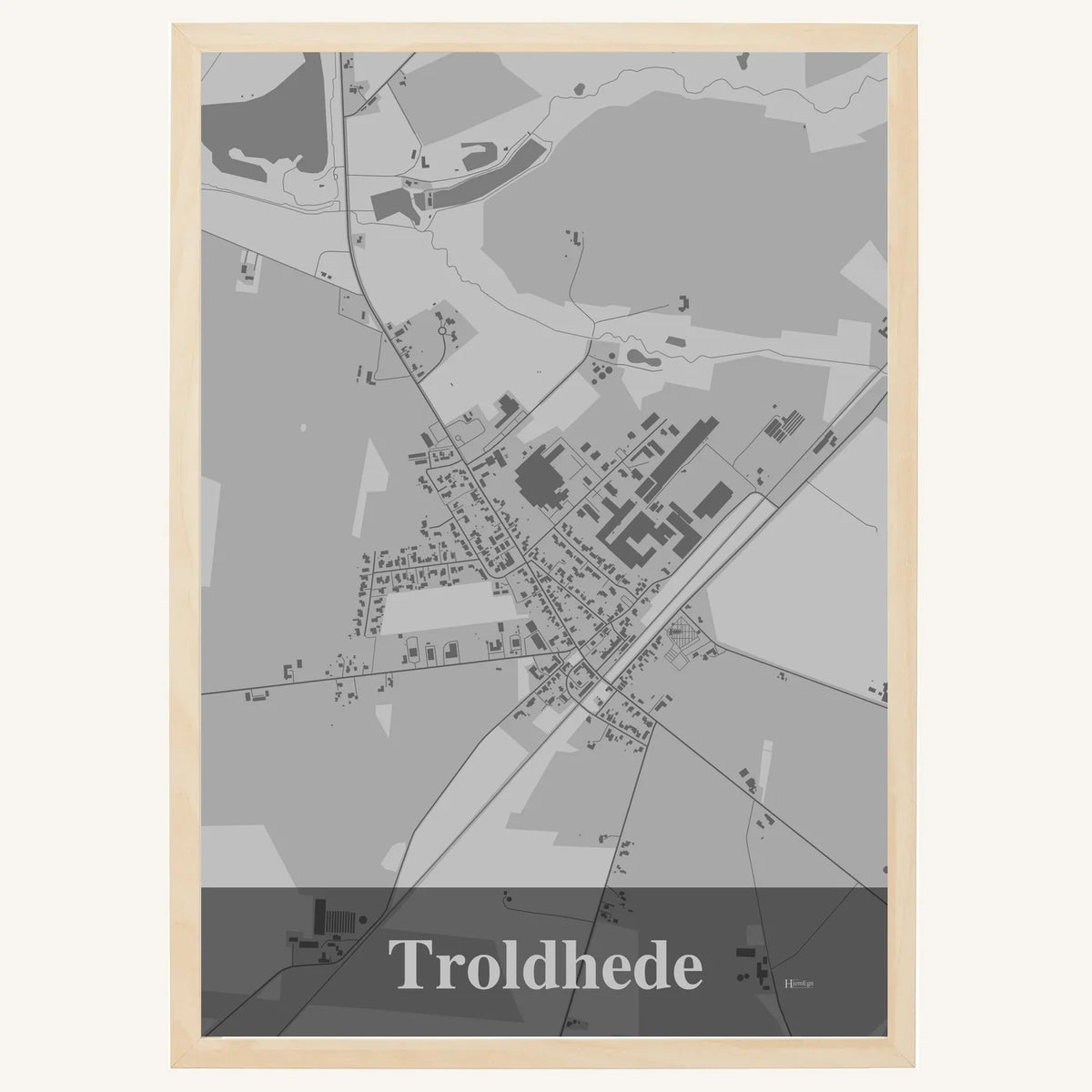 Troldhede plakat – Firkantet 2026 – Lys pastel grå