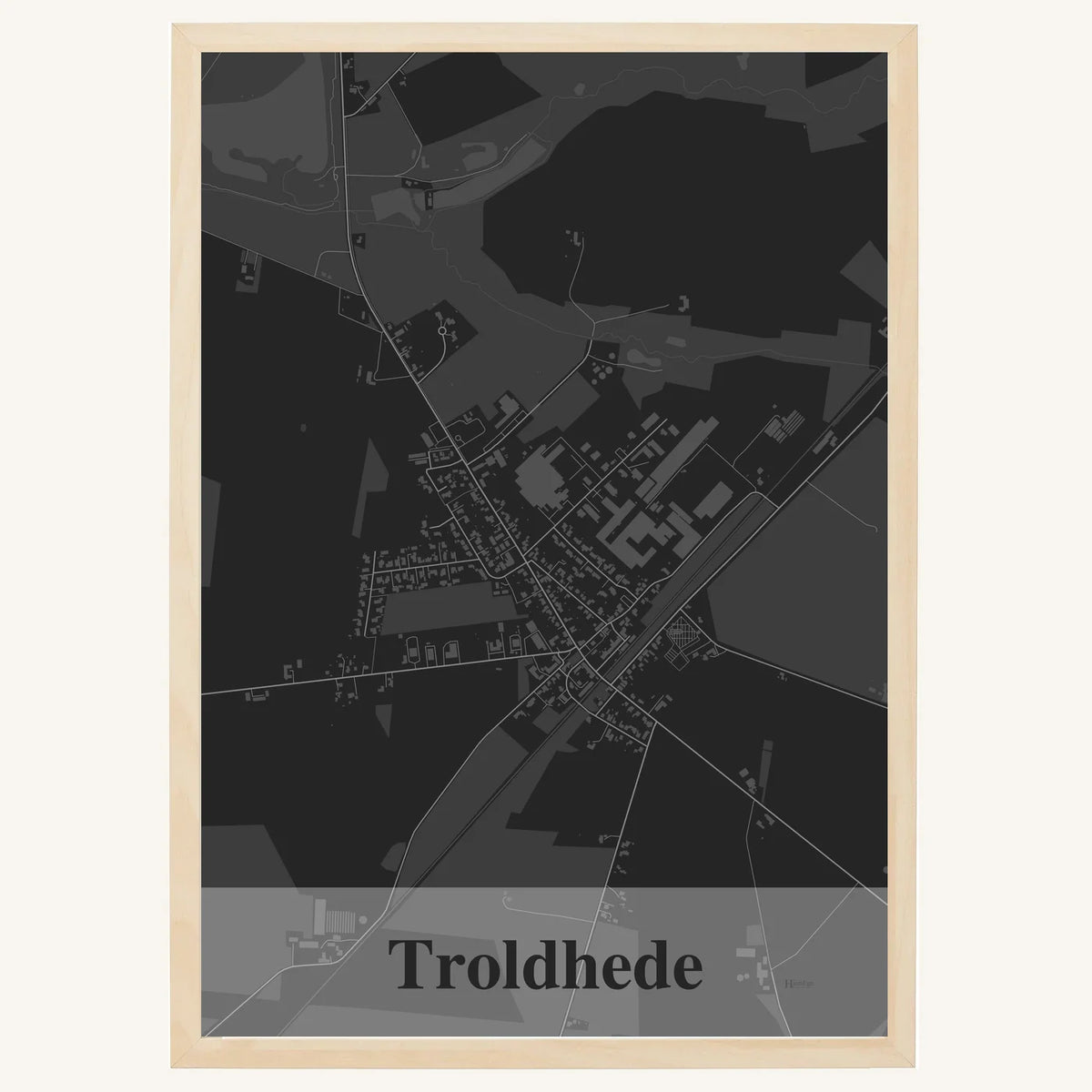Troldhede plakat – Firkantet 2026 – Mørk grå