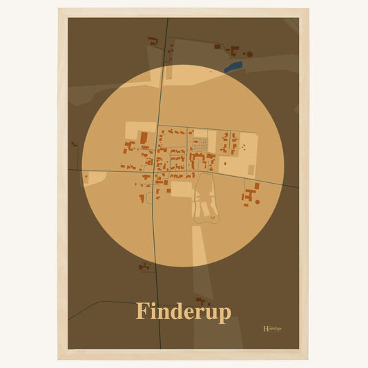 Finderup plakat – Centrum 2026 – Lys pastel brun