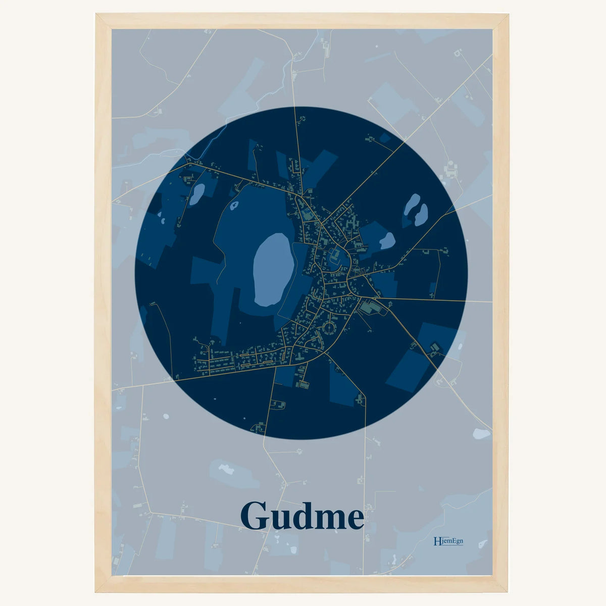 Gudme plakat – Centrum 2026 – Mørk blå