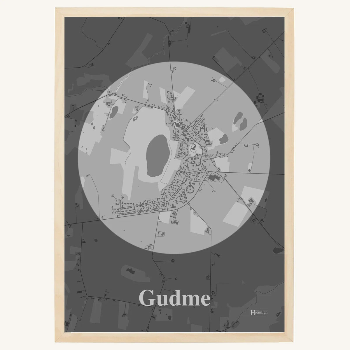 Gudme plakat – Centrum 2026 – Lys pastel grå