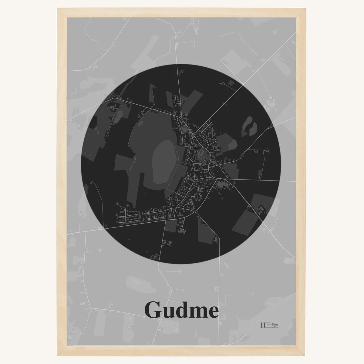 Gudme plakat – Centrum 2026 – Mørk grå