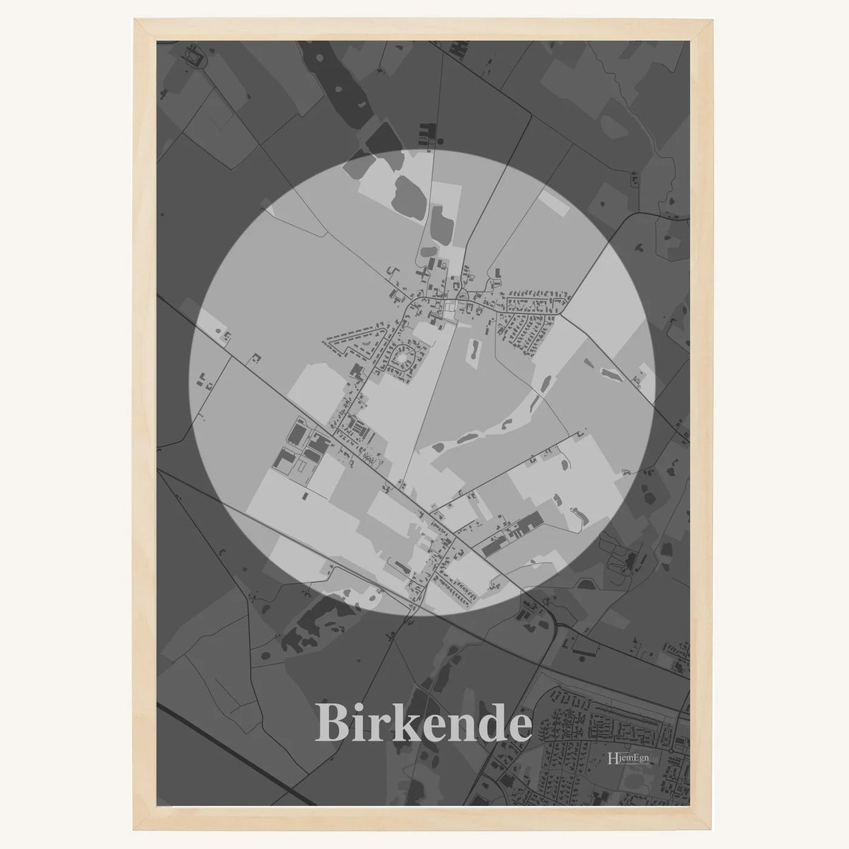 Birkende plakat – Centrum 2026 – Lys pastel grå