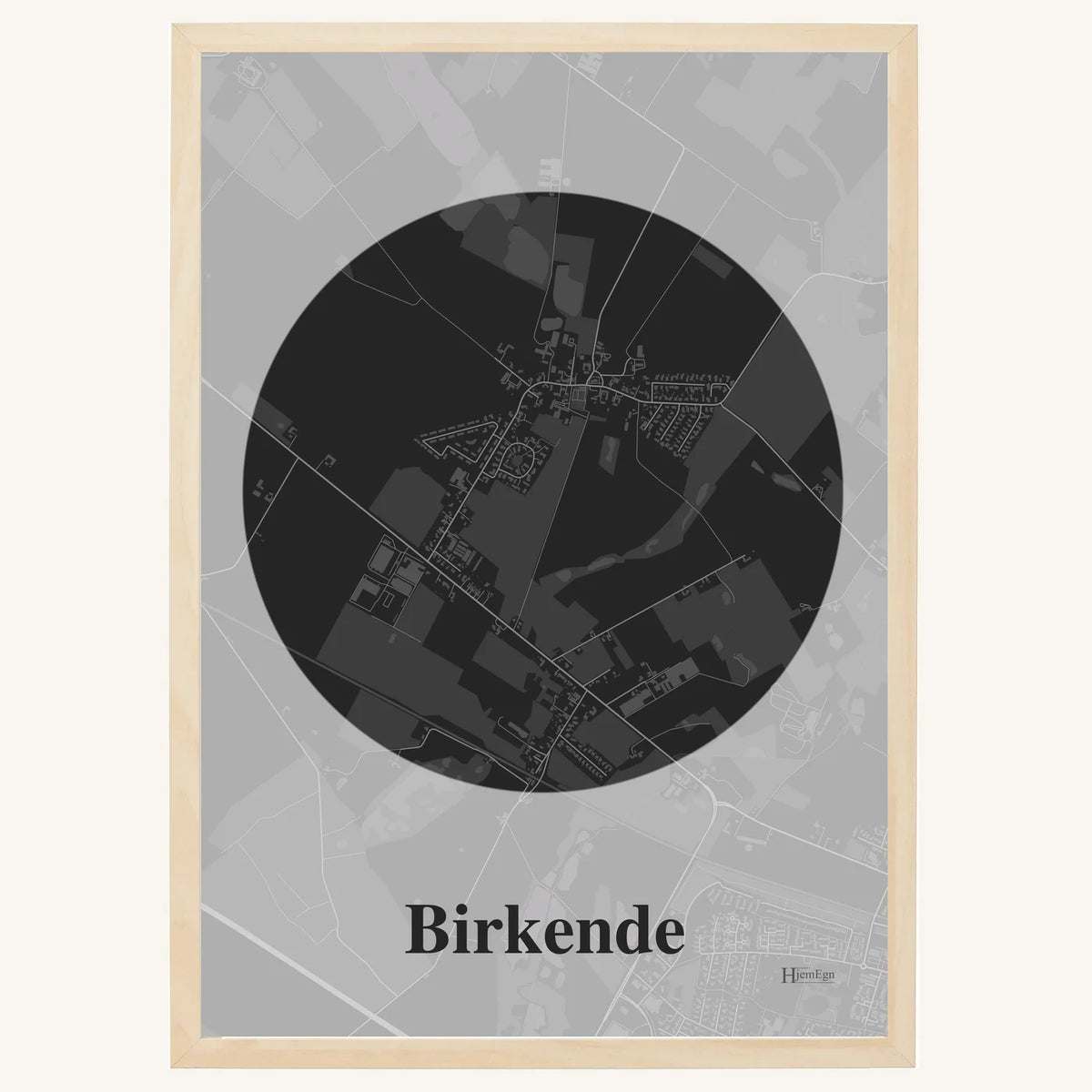 Birkende plakat – Centrum 2026 – Mørk grå