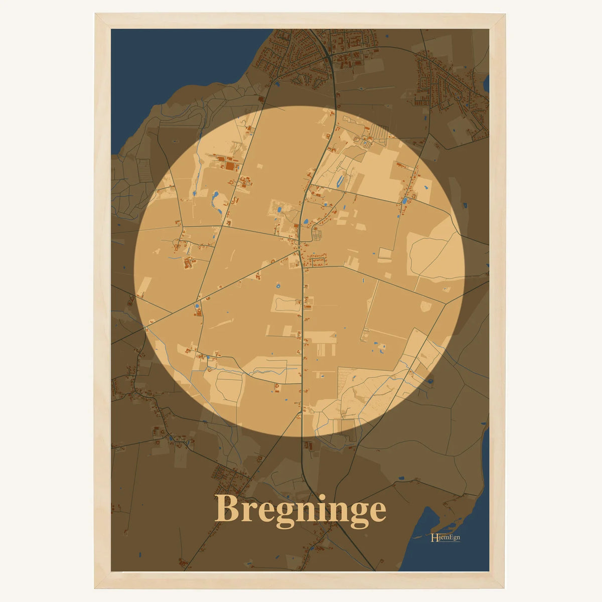 Bregninge plakat – Centrum 2026 – Lys pastel brun