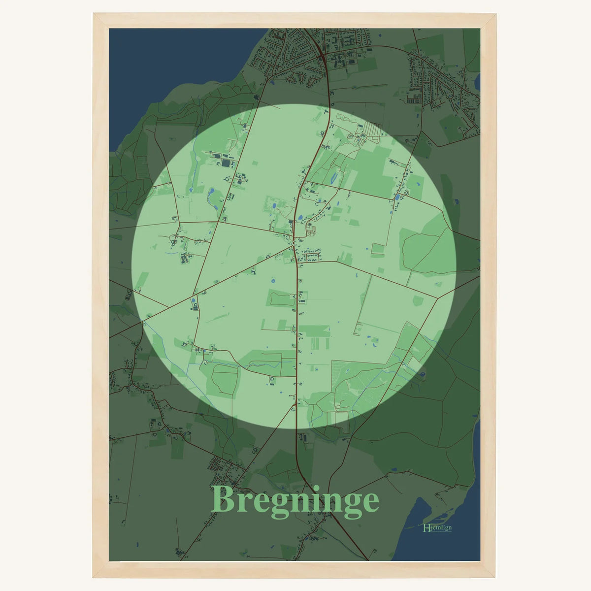 Bregninge plakat – Centrum 2026 – Lys pastel grøn