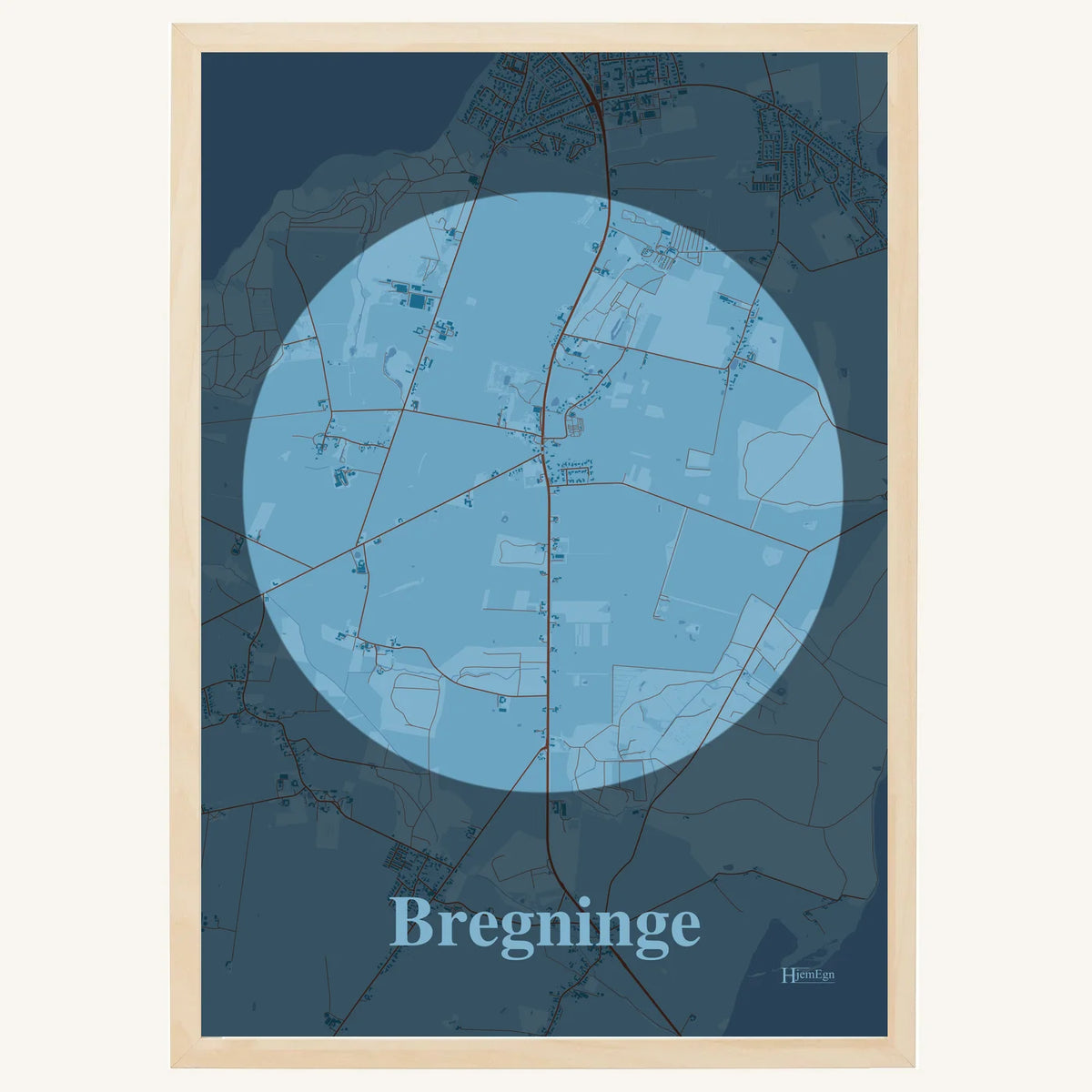 Bregninge plakat – Centrum 2026 – Lys pastel blå