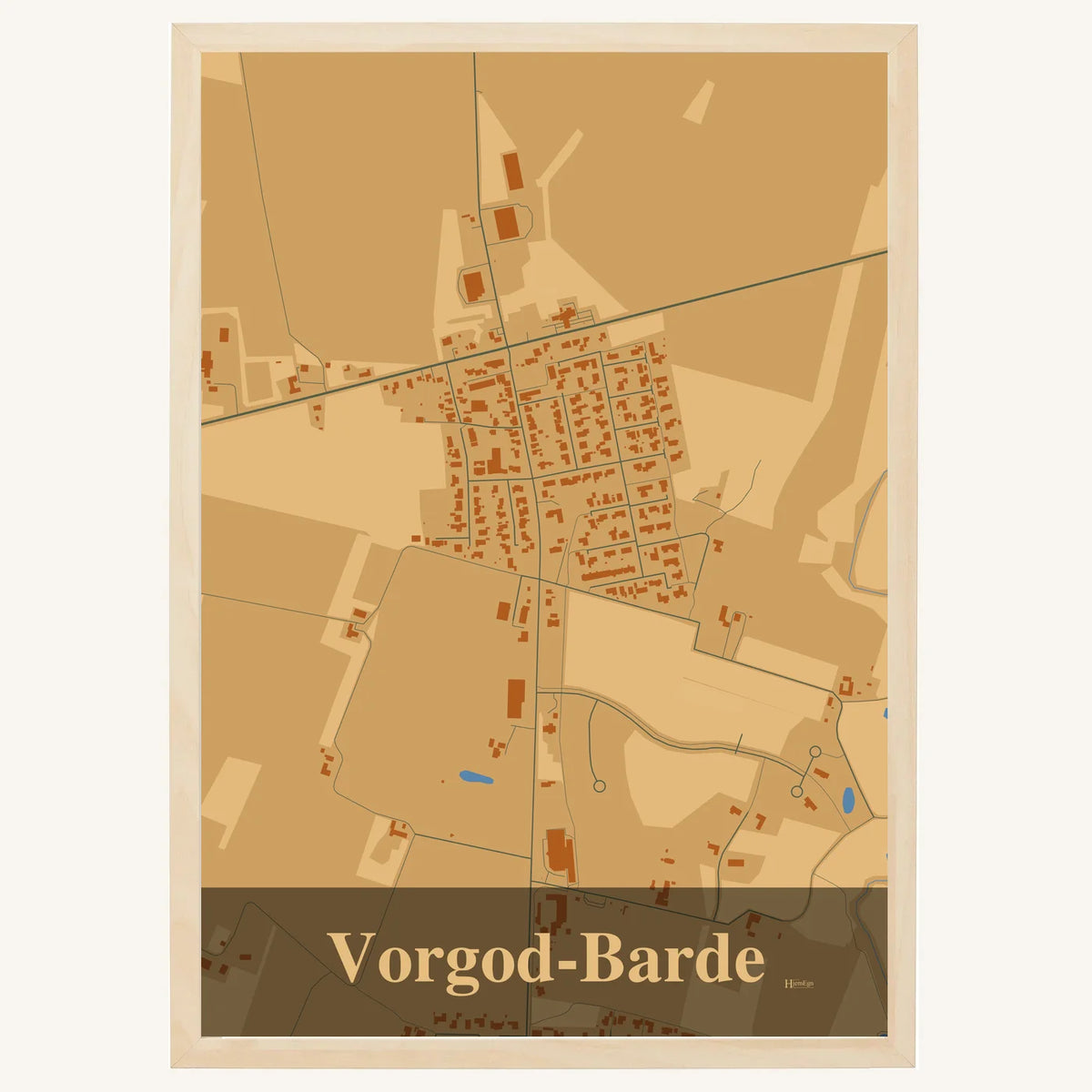 Vorgod-Barde plakat – Firkantet 2026 – Lys pastel brun